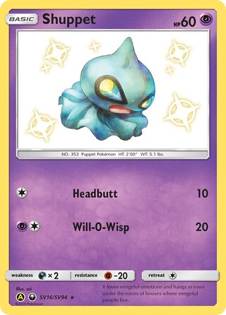 Shuppet SV16/SV94 - Hidden Fates