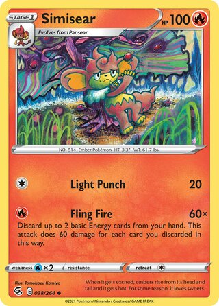 Simisear 038/264 - Fusion Strike