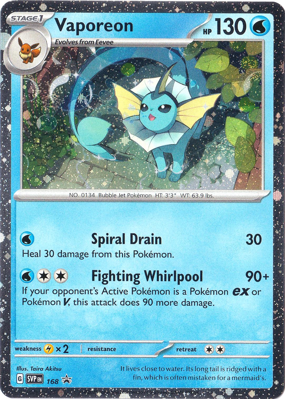 Vaporeon 168 - Scarlet & Violet Promos