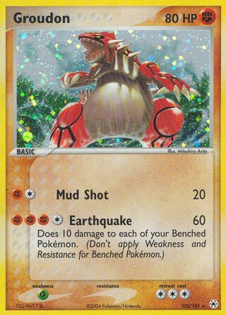 Groudon 102/101 - Hidden Legends