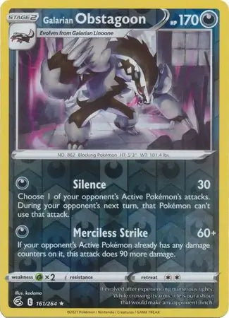 Galarian Obstagoon 161/264 - Fusion Strike