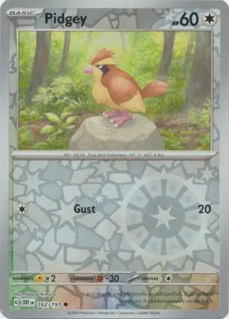 Pidgey 162/197 - Obsidian Flames