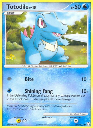 Totodile 106/123 - Mysterious Treasures