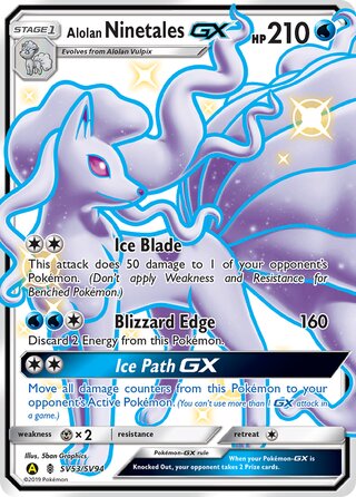 Alolan Ninetales-GX SV53/SV94 - Hidden Fates
