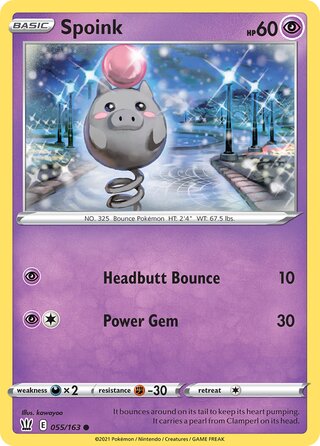 Spoink 055/163 - Battle Styles