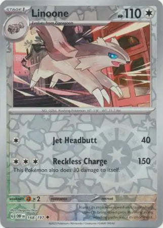 Linoone 168/197 - Obsidian Flames