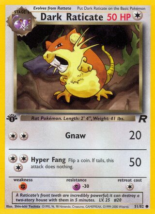 Dark Raticate 51/82 - Team Rocket