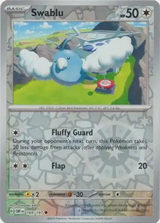 Swablu 169/197 - Obsidian Flames