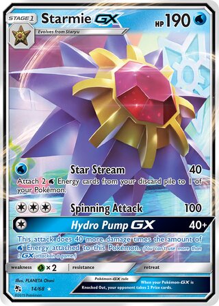 Starmie-GX 14/68 - Hidden Fates