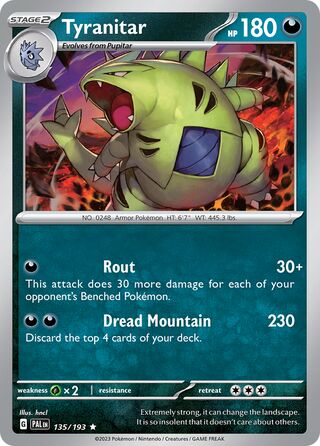 Tyranitar 135/193 - Paldea Evolved