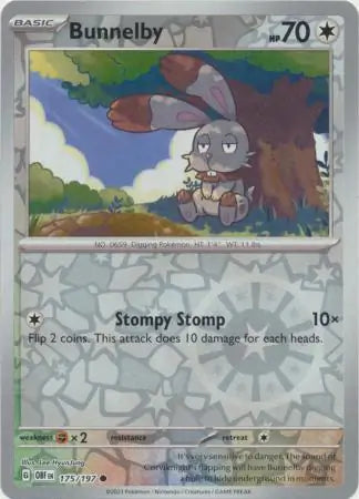 Bunnelby 175/197 - Obsidian Flames