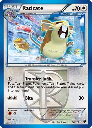 Raticate 88/116 - Plasma Freeze