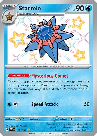 Starmie 119/091 - Paldean Fates