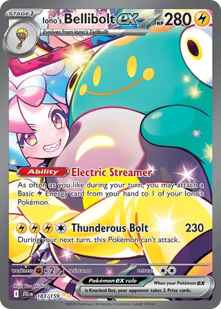 Iono's Bellibolt ex 183/159 - Journey Together