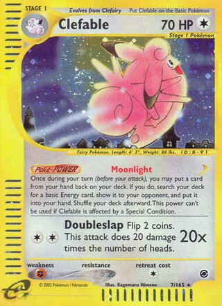 Clefable 7/165 - Expedition Base Set