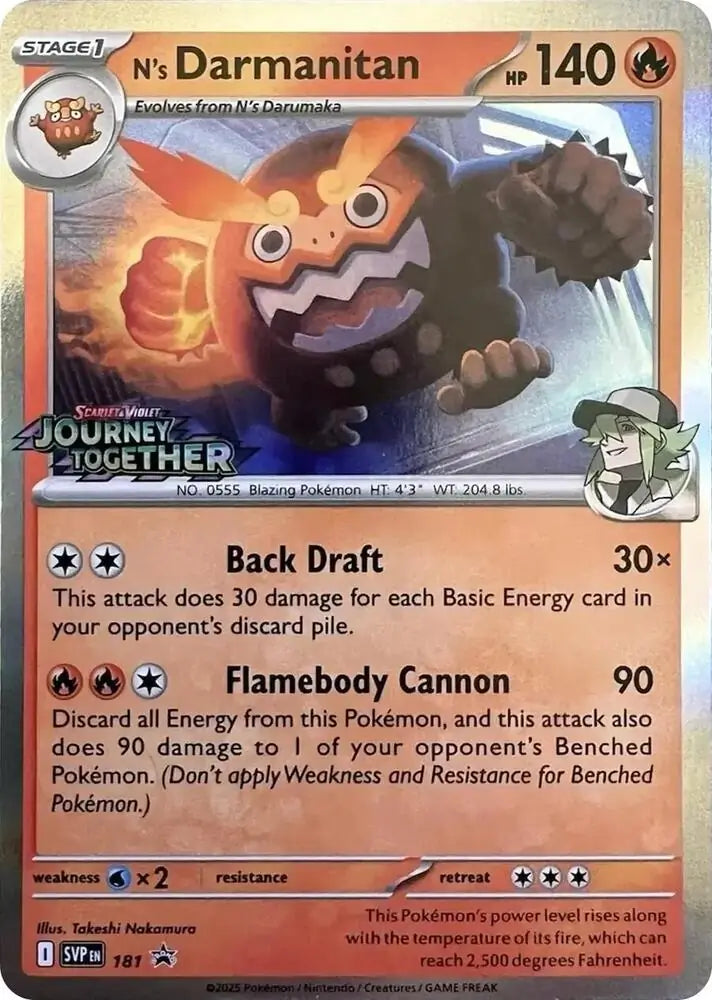 N's Darmanitan Prerelease 181 - Scarlet & Violet Promos