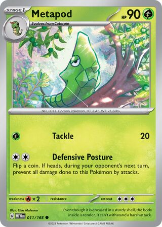Metapod 011/165 - Scarlet & Violet 161