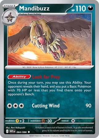 Mandibuzz White Flare 064/086