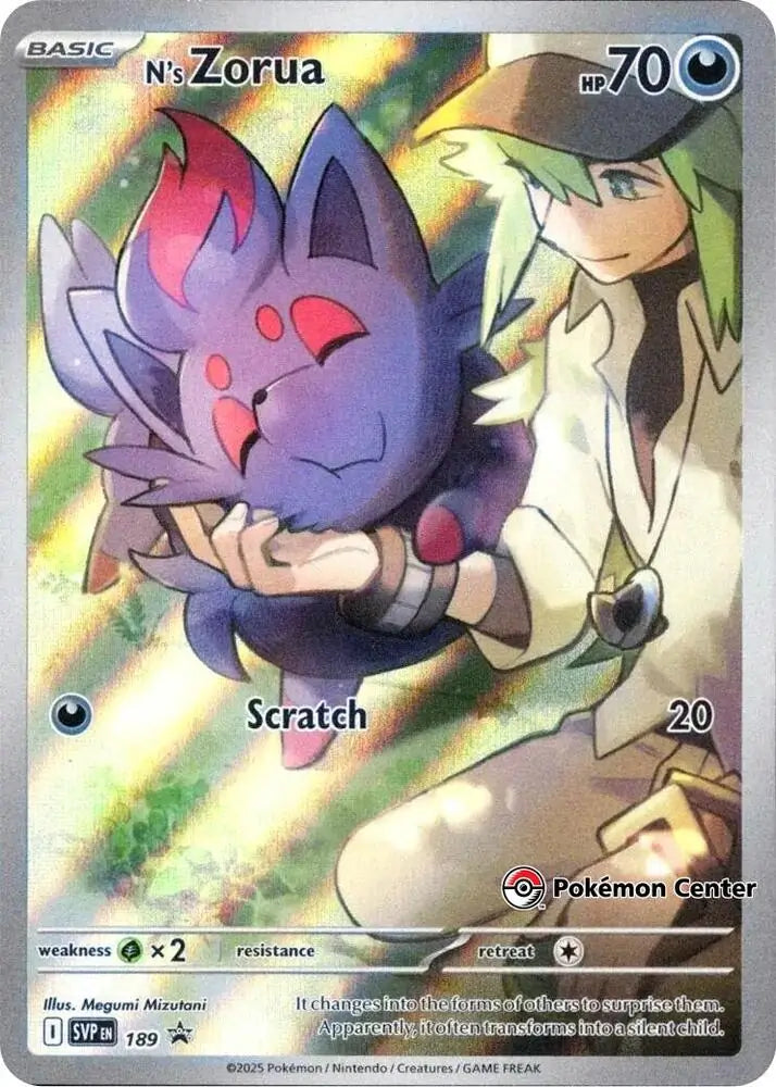 N's Zorua Pokemon Center 189 - Scarlet & Violet Promos