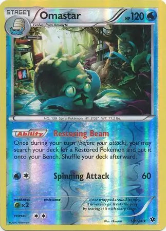 Omastar 18/124 - Fates Collide