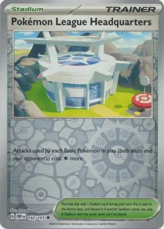 Pokémon League Headquarters 192/197 - Obsidian Flames