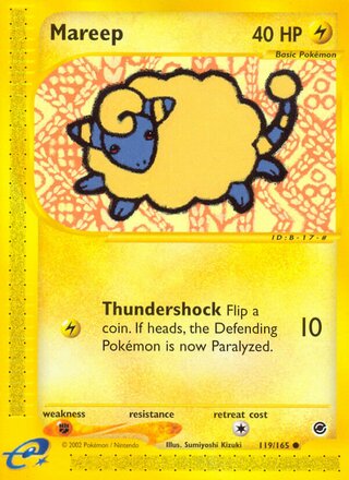 Mareep 119/165 - Expedition Base Set