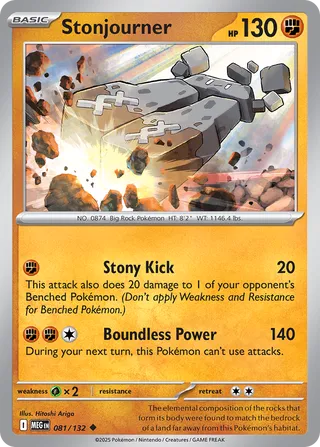 Stonjourner 081/132 - Mega Evolution Base
