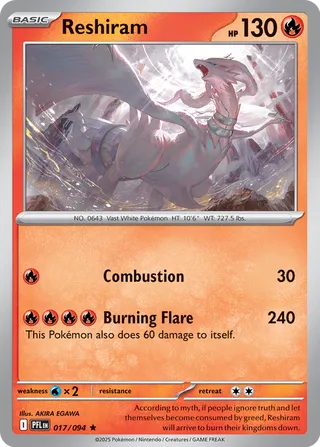 Reshiram 017/094 - Phantasmal Flames