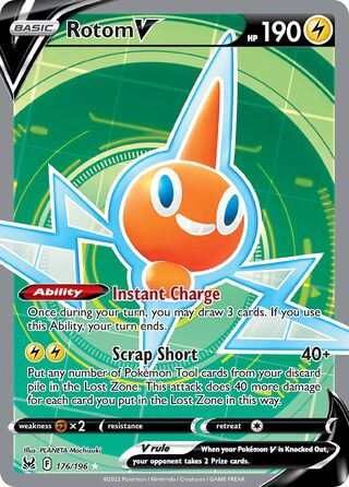 Rotom V 176/196 - Lost Origin