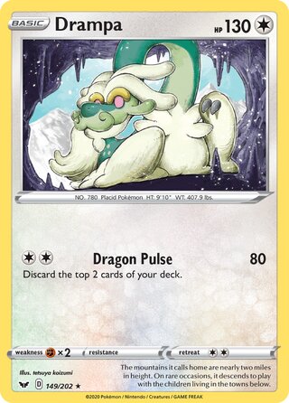 Drampa 149/202 - Sword & Shield Base