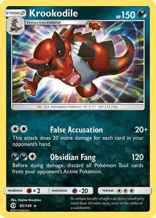 Krookodile 85/149 - Sun & Moon Base