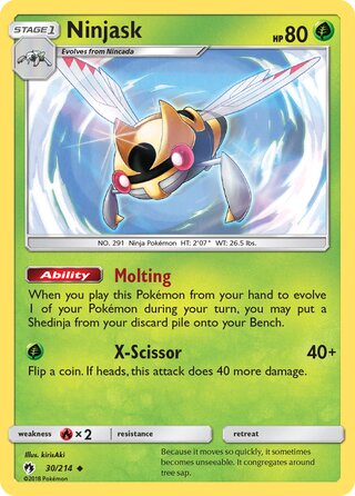Ninjask 30/214 - Lost Thunder