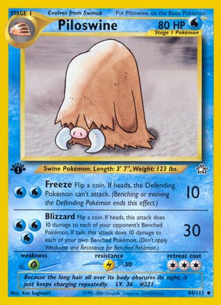 Piloswine 44/111 - Neo Genesis