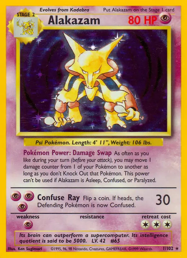 Alakazam 1/102 - Base Set