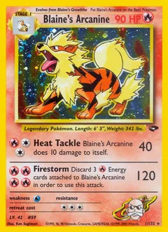Blaine's Arcanine 1/132 - Gym Challenge