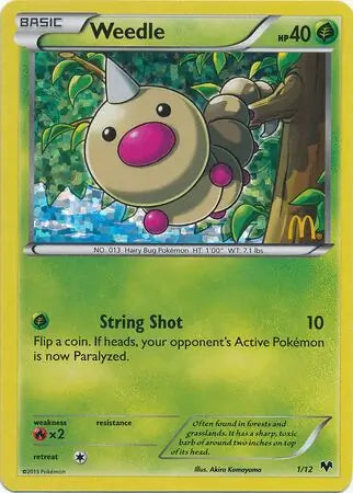 Weedle 1 - McDonald's Promos 2014