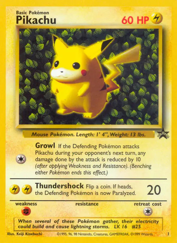 Pikachu 1 - WOTC Promo