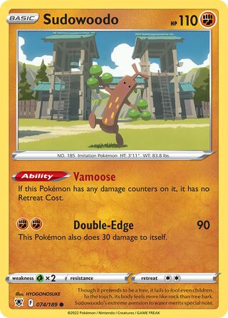 Sudowoodo 074/189 - Astral Radiance