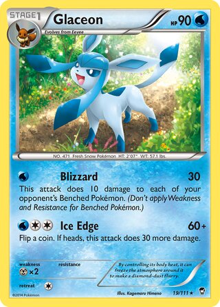 Glaceon 19/111 - Furious Fists