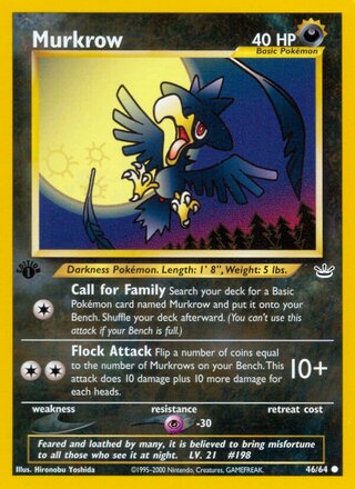 Murkrow 46/64 - Neo Revelation