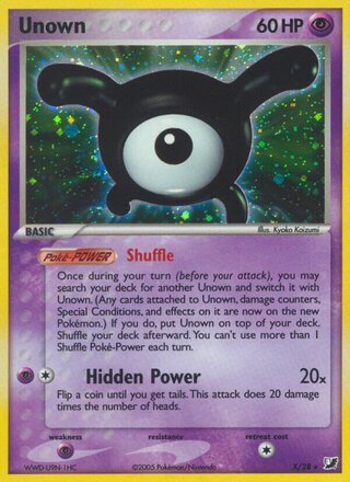 Unown X/28 - Unseen Forces