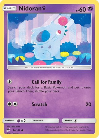 Nidoran ♀ 54/181 - Team Up