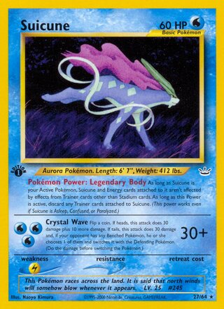 Suicune 27/64 - Neo Revelation