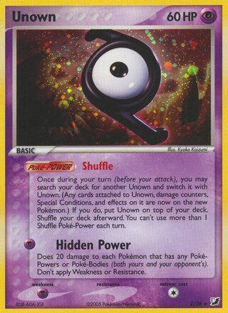 Unown Z/28 - Unseen Forces