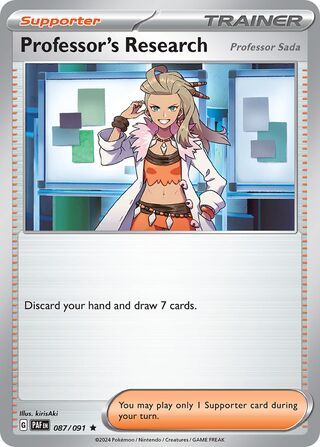 Professor's Research 087/091 - Paldean Fates