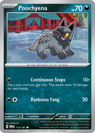 Poochyena 113/167 - Twilight Masquerade