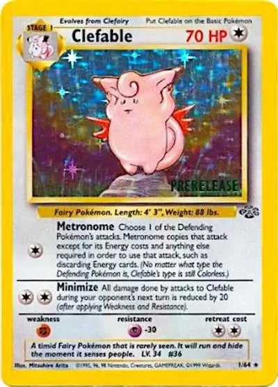Clefable Prerelease 1 - WOTC Promo