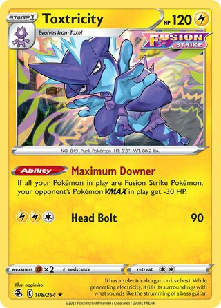 Toxtricity 108/264 - Fusion Strike