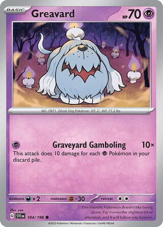 Greavard 104/198 - Scarlet & Violet Base