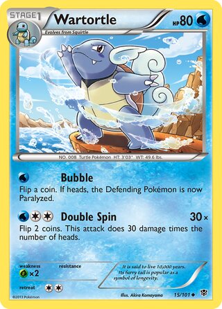 Wartortle 15/101 - Plasma Blast